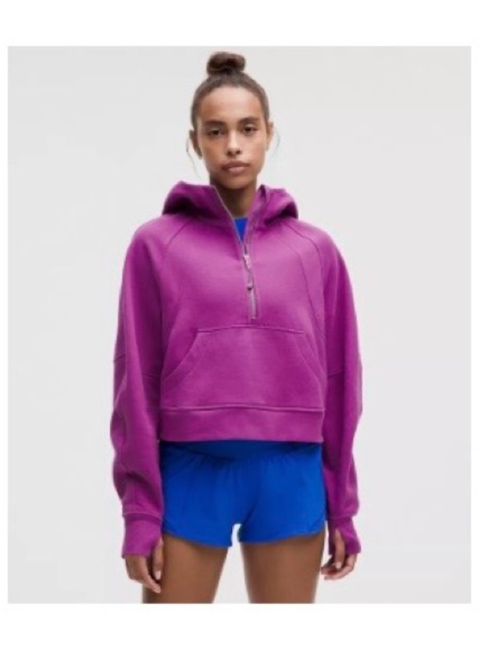 NWT lululemon Scuba Oversized Half-Zip Hoodie in Vivid Plum size m/l
